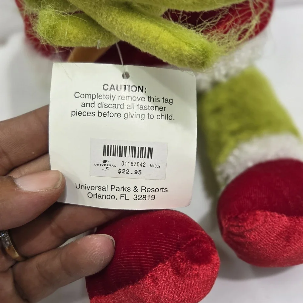 VTG 2004 Universal‎ Studios Dr Seuss Grinchmas Santa Plush Holding Max 18